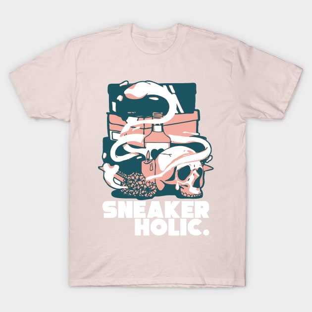 Sneaker Holic Light Madder Root T-Shirt by funandgames